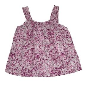 GAP Factory Purple Floral Tank Top